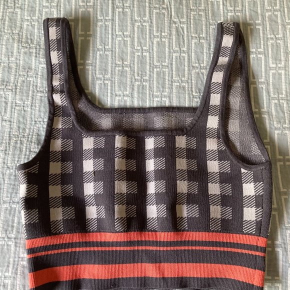 Artizia square neck checkered crop top - Picture 2 of 3
